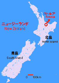 ニュージーランドの地図